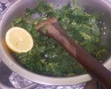 A picture of step 6 of Seasonal?Leafy greens.