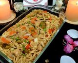 A picture of step 9 of Chinese Chicken Chilli Stir Fry Noodles.