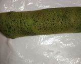 A picture of step 6 of Futomaki Black Rice Paneer Sushi role with Caramelized Banana.