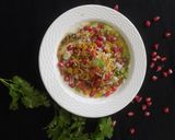 A picture of step 8 of Aloo Matar Tikki Chaat.