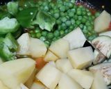 A picture of step 5 of Mix Veggie masala.