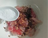 A picture of step 3 of Chicken Shaslik stick.