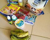 Foto langkah ke 1 dari resep Bolu pandan pisang keju.