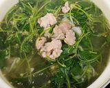 Hình bước làm 3 của món Rau má nấu thịt