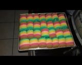 Foto langkah ke 8 dari resep Bolu mini pelangi takaran sendok.