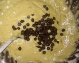 A picture of step 2 of Chocolate chip banana bread🍫 without oven.