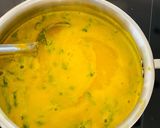 A picture of step 4 of Fajeto (Mango pulp soup).