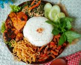 Foto langkah ke 4 dari resep Nasi Lemak Ayam Percik Utara Komplit.