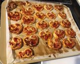 Une image de l'étape 9 de Feuilletés coeurs jambon, tomates,moutarde aux épices espagnoles.