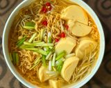 Hình bước làm 3 của món 💚 Mì Gói Nấu Giá & Đậu Hủ Trứng