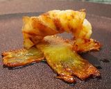 Foto del paso 8 de la receta: Langostinos Envueltos en Guanciale sobre Piña Frita (Idea para una entrada)