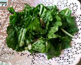 A picture of step 1 of Spinach egg salad.