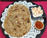A picture of step 4 of Sattu Paratha.