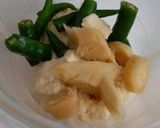A picture of step 2 of Moong Dal Dhokla.