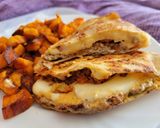 Tortilla burger recept fázis 6 fotója