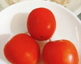 Hình bước làm 2 của món Canh chay đậu hủ nấm và cà chua