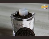 A picture of step 2 of Oreo Glass Cheesecake.