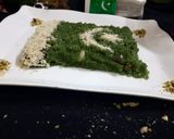 A picture of step 6 of Sooji ka green halwa 😋😋😋👍.