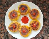 A picture of step 6 of Pattis(Left over bhaji).