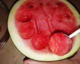 A picture of step 1 of Watermelon Punch Bowl.