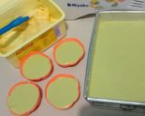 Foto langkah ke 5 dari resep Bolu kukus chocolatos drink matcha latte.