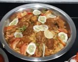 A picture of step 6 of Chicken mandi recipe.