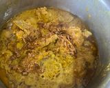 A picture of step 8 of Mughlai chicken.