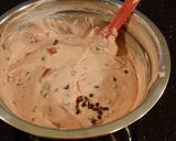 A picture of step 7 of Fresh Strawberry Chip Cake with Lemon Cream Frosting.