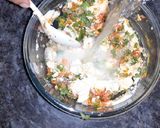 A picture of step 4 of Masala idli.