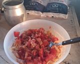 Foto del paso 9 de la receta: Tarta de jamón y queso con tomates🍅🧀