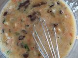 Omelet udang jamur sayuran