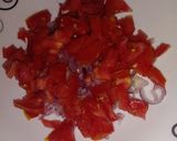 A picture of step 2 of Kachumbari.