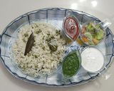 A picture of step 9 of Matar Pulao.
