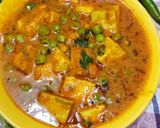 A picture of step 7 of Matar tofu.