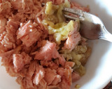 Foto del paso 3 de la receta: Berenjena rellena de atún, muy rápida