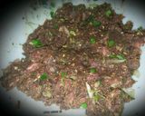 A picture of step 1 of Zafrani kabab.