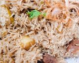 A picture of step 5 of Beef Pulao.