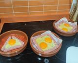 Foto del paso 6 de la receta Huevos al horno con salchichas y mostaza