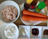 Foto langkah ke 1 dari resep Mangkuk Ayam Wortel Isi Telur.