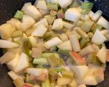 Une image de l'étape 1 de Compotée de Pommes /Rhubarbe.