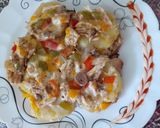 عکس مرحله 3 از دستور گراتن مرغ و قارچ