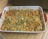 A picture of step 9 of Quick Salmon Spinach Baked Mac Cheese.