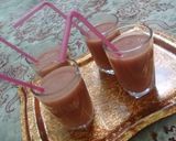 عکس مرحله 4 از دستور 🍑🍉اسموتی هندونه + هلو🍑🍉