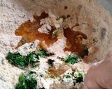 A picture of step 1 of Thepla or fenugreek Paratha 😋😋😋.