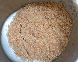 A picture of step 1 of Broken wheat sweet Pongal.