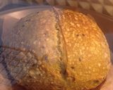 Foto langkah ke 21 dari resep Wijen Hitam Putih Pandan Sourdough Bread (Open Bake Method).