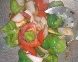 A picture of step 2 of Chilli Paneer.