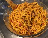 Une image de l'étape 10 de Timbale de spätzles aux tomates, thon, emmental et curcuma.