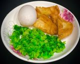 Hình bước làm 1 của món Trứng chiên bánh mì nướng bông cải xanh