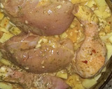 Foto del paso 3 de la receta: Pollo con papas en salsa al huevo